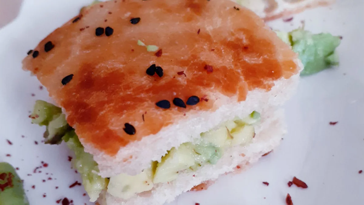 Avocado toast with poached eggs