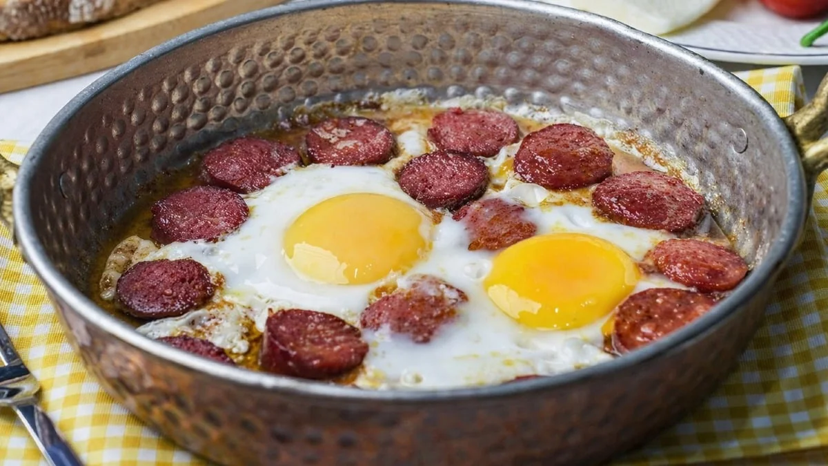 Eggs with Turkish Sausage
