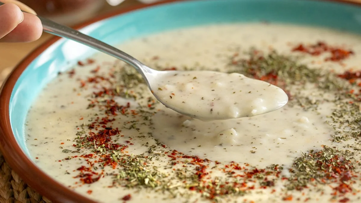 Yogurt Rice Soup